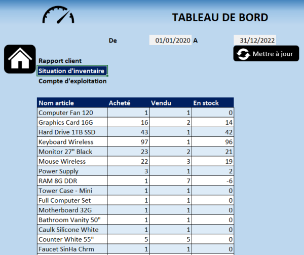 Application De Gestion Avec Excel Video De Compta